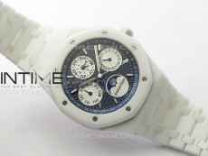 Royal Oak Perpetual Calendar 26579CB White Ceramic APSF Best Edition on White Ceramic Bracelet A5134 V3