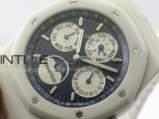 Royal Oak Perpetual Calendar 26579CB White Ceramic APSF Best Edition on White Ceramic Bracelet A5134 V3