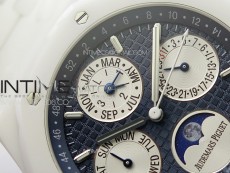 Royal Oak Perpetual Calendar 26579CB White Ceramic APSF Best Edition on White Ceramic Bracelet A5134 V3