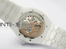 Royal Oak Perpetual Calendar 26579CB White Ceramic APSF Best Edition on White Ceramic Bracelet A5134 V3