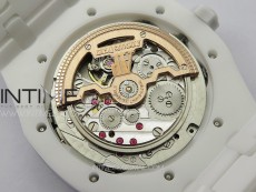 Royal Oak Perpetual Calendar 26579CB White Ceramic APSF Best Edition on White Ceramic Bracelet A5134 V3