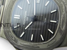 Nautilus 5711 DIW Carbon DIWF 1:1 Best Edition Black Textured Dial on Carbon/PVD Bracelet 324CS