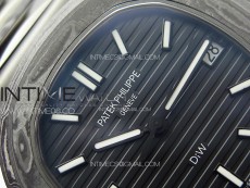 Nautilus 5711 DIW Carbon DIWF 1:1 Best Edition Black Textured Dial on Carbon/PVD Bracelet 324CS