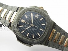 Nautilus 5711 DIW Carbon DIWF 1:1 Best Edition Black Textured Dial on Carbon/RG Bracelet 324CS
