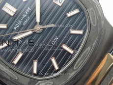Nautilus 5711 DIW Carbon DIWF 1:1 Best Edition Black Textured Dial on Carbon/RG Bracelet 324CS