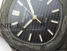 Nautilus 5711 DIW Carbon DIWF 1:1 Best Edition Black Textured Dial on Carbon/RG Bracelet 324CS