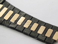 Nautilus 5711 DIW Carbon DIWF 1:1 Best Edition Black Textured Dial on Carbon/RG Bracelet 324CS