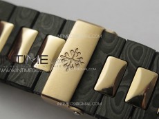 Nautilus 5711 DIW Carbon DIWF 1:1 Best Edition Black Textured Dial on Carbon/RG Bracelet 324CS