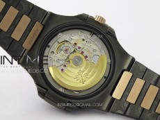 Nautilus 5711 DIW Carbon DIWF 1:1 Best Edition Black Textured Dial on Carbon/RG Bracelet 324CS