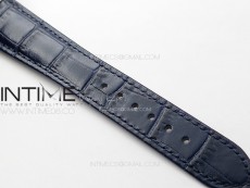 Annual Calendar Moonphase 5396 RG ZF 1:1 Best Edition Blue Dial T Crystal Markers on Blue Leather Strap A324