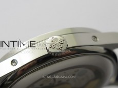 Annual Calendar Moonphase 5396 SS PPF 1:1 Best Edition White Dial on Black Leather Strap A324