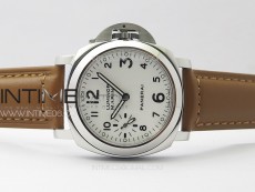 PAM1113 V HWF 1:1 Best Edition White Dial on Brown Leather Strap A6497
