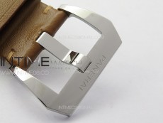 PAM1113 V HWF 1:1 Best Edition White Dial on Brown Leather Strap A6497