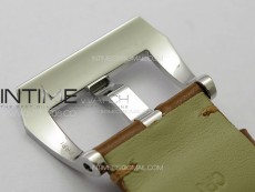 PAM1113 V HWF 1:1 Best Edition White Dial on Brown Leather Strap A6497