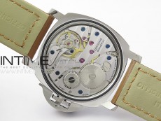 PAM1113 V HWF 1:1 Best Edition White Dial on Brown Leather Strap A6497