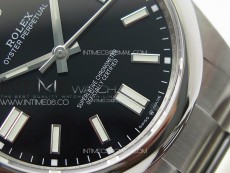 Oyster Perpetual 41mm 124300 904L Steel GMF 1:1 Best Edition Black Dial on SS Bracelet VR3230 V2