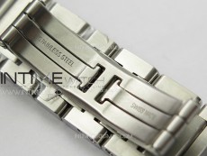 Tank Louis Ladies 22mm SS/Dia Bezel 8848F 1:1 Best Edition White Dial on SS Bracelet Ronda Quartz(Free leather strap)