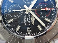 Avenger Chrono SS Red Second hand B50 Black Dial on Black Nylon Strap A7750