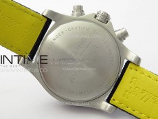 Avenger Chrono SS Red Second hand B50 Black Dial on Black Nylon Strap A7750