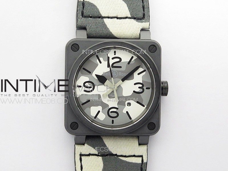 BR 03-92 Real Ceramic 1:1 Best Edition Gray Camouflage Apes Dial on Camouflage Nylon Strap MIYOTA 9015 BR 03-92 Real Ceramic 1:1 Best Edition Gray Camouflage Apes Dial on Camouflage Nylon Strap MIYOTA 9015