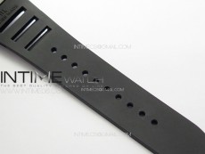 RM001 Satin-polished steel Real PR YSF Skeleton Dial on black Rubber Strap Asian Tourbillon