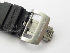 RM001 Real PR SS YSF Skeleton Dial on black Rubber Strap Asian Tourbillon