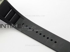RM001 Real PR SS YSF Skeleton Dial on black Rubber Strap Asian Tourbillon