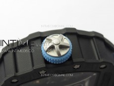 RM053-01 Real Forge Carbon YSF Best Edition Skeleton Dial on Blue Nylon Strap Asian Tourbillon