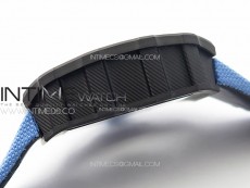 RM053-01 Real Forge Carbon YSF Best Edition Skeleton Dial on Blue Nylon Strap Asian Tourbillon