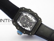 RM053-01 Real Forge Carbon YSF Best Edition Skeleton Dial on Blue Nylon Strap Asian Tourbillon