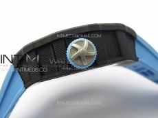 RM053-01 Real Forge Carbon YSF Best Edition Skeleton Dial on Blue Rubber Strap Asian Tourbillon