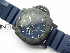PAM1232 Carbotech 44mm VSF Best Edition Blue Dial Blue Markers on Blue Rubber Strap P.9010 Clone