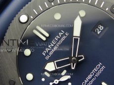 PAM1232 Carbotech 44mm VSF Best Edition Blue Dial Blue Markers on Blue Rubber Strap P.9010 Clone