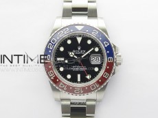 GMT-Master II 126710 Red/Blue Ceramic Bezel 904L SS GMF 1:1 Best Edition Black Dial on 904L Oyster Bracelet VR3285 V5