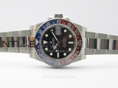 GMT-Master II 126710 Red/Blue Ceramic Bezel 904L SS GMF 1:1 Best Edition Black Dial on 904L Oyster Bracelet VR3285 V5