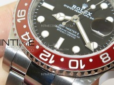 GMT-Master II 126710 Red/Blue Ceramic Bezel 904L SS GMF 1:1 Best Edition Black Dial on 904L Oyster Bracelet VR3285 V5