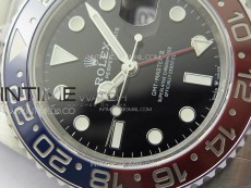 GMT-Master II 126710 Red/Blue Ceramic Bezel 904L SS GMF 1:1 Best Edition Black Dial on 904L Oyster Bracelet VR3285 V5