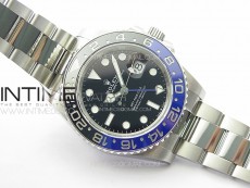 GMT-Master II 126710 Black/Blue Ceramic Bezel 904L SS GMF 1:1 Best Edition Black Dial on 904L Oyster Bracelet VR3285 V5