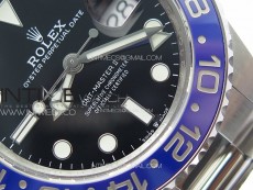 GMT-Master II 126710 Black/Blue Ceramic Bezel 904L SS GMF 1:1 Best Edition Black Dial on 904L Oyster Bracelet VR3285 V5