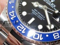 GMT-Master II 126710 Black/Blue Ceramic Bezel 904L SS GMF 1:1 Best Edition Black Dial on 904L Oyster Bracelet VR3285 V5