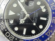 GMT-Master II 126710 Black/Blue Ceramic Bezel 904L SS GMF 1:1 Best Edition Black Dial on 904L Oyster Bracelet VR3285 V5