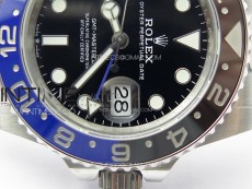 GMT-Master II 126710 Black/Blue Ceramic Bezel 904L SS GMF 1:1 Best Edition Black Dial on 904L Oyster Bracelet VR3285 V5