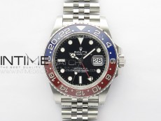 GMT-Master II 126710 Red/Blue Ceramic Bezel 904L SS GMF 1:1 Best Edition Black Dial on 904L Jubilee Bracelet VR3285 V5