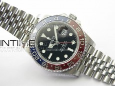 GMT-Master II 126710 Red/Blue Ceramic Bezel 904L SS GMF 1:1 Best Edition Black Dial on 904L Jubilee Bracelet VR3285 V5