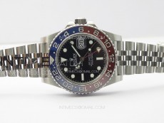 GMT-Master II 126710 Red/Blue Ceramic Bezel 904L SS GMF 1:1 Best Edition Black Dial on 904L Jubilee Bracelet VR3285 V5