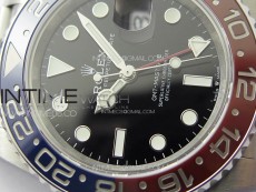 GMT-Master II 126710 Red/Blue Ceramic Bezel 904L SS GMF 1:1 Best Edition Black Dial on 904L Jubilee Bracelet VR3285 V5