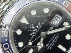 GMT-Master II 126710 Red/Blue Ceramic Bezel 904L SS GMF 1:1 Best Edition Black Dial on 904L Jubilee Bracelet VR3285 V5
