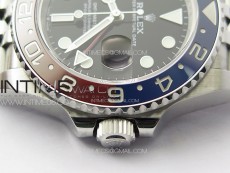 GMT-Master II 126710 Red/Blue Ceramic Bezel 904L SS GMF 1:1 Best Edition Black Dial on 904L Jubilee Bracelet VR3285 V5