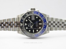 GMT-Master II 126710 Black/Blue Ceramic Bezel 904L SS GMF 1:1 Best Edition Black Dial on 904L Jubilee Bracelet VR3285 V5