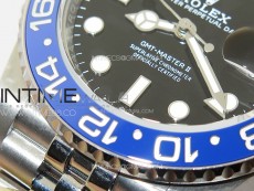 GMT-Master II 126710 Black/Blue Ceramic Bezel 904L SS GMF 1:1 Best Edition Black Dial on 904L Jubilee Bracelet VR3285 V5